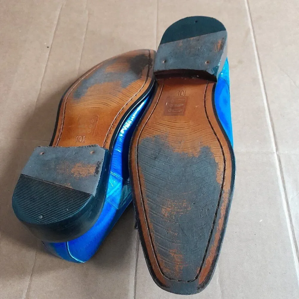 Liberty Men’s Exclusives LS1057 Dress Shoes Blue Size 10.5